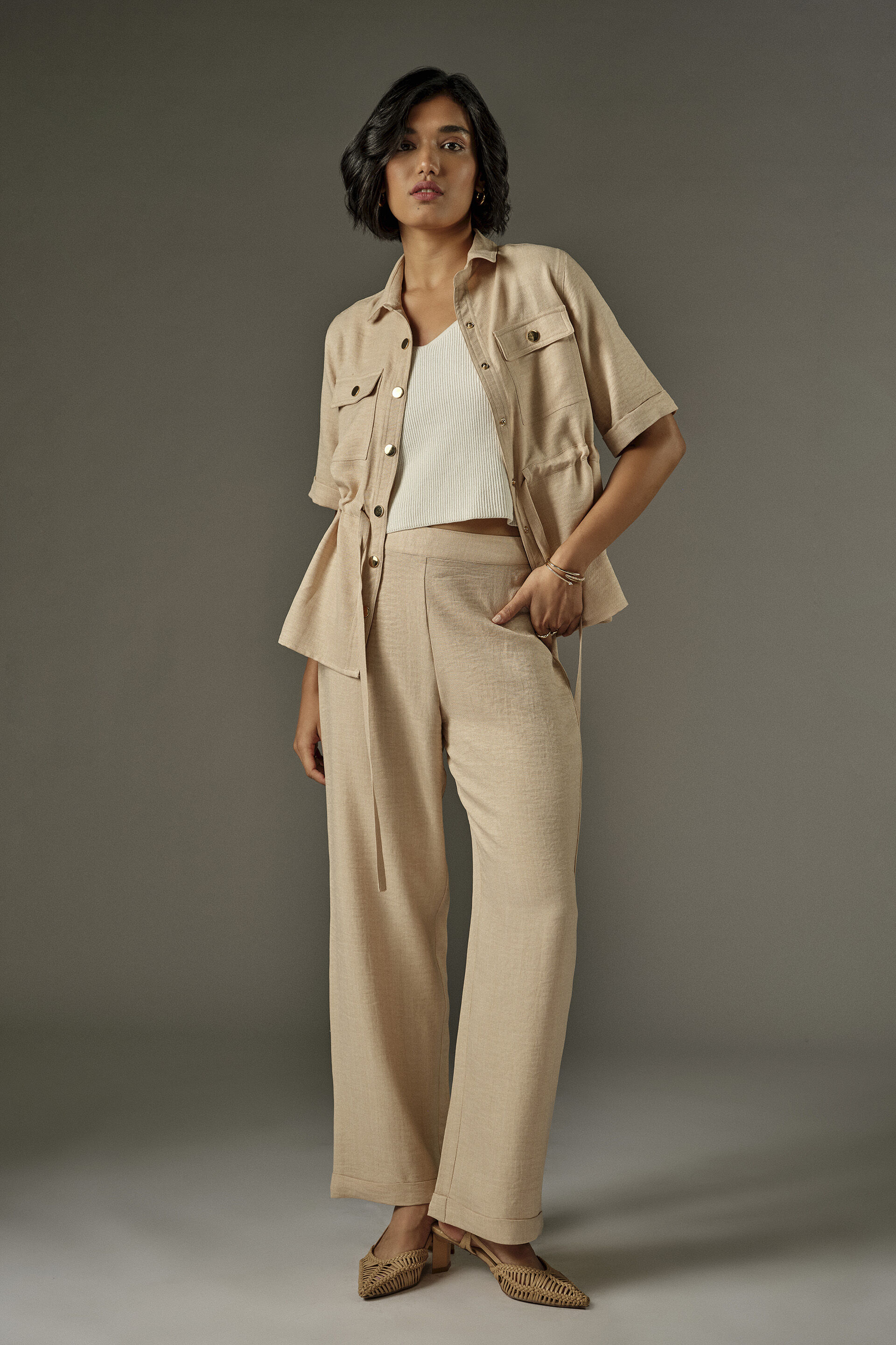 Elin Ecru Cream Shirt, Cream, image 5